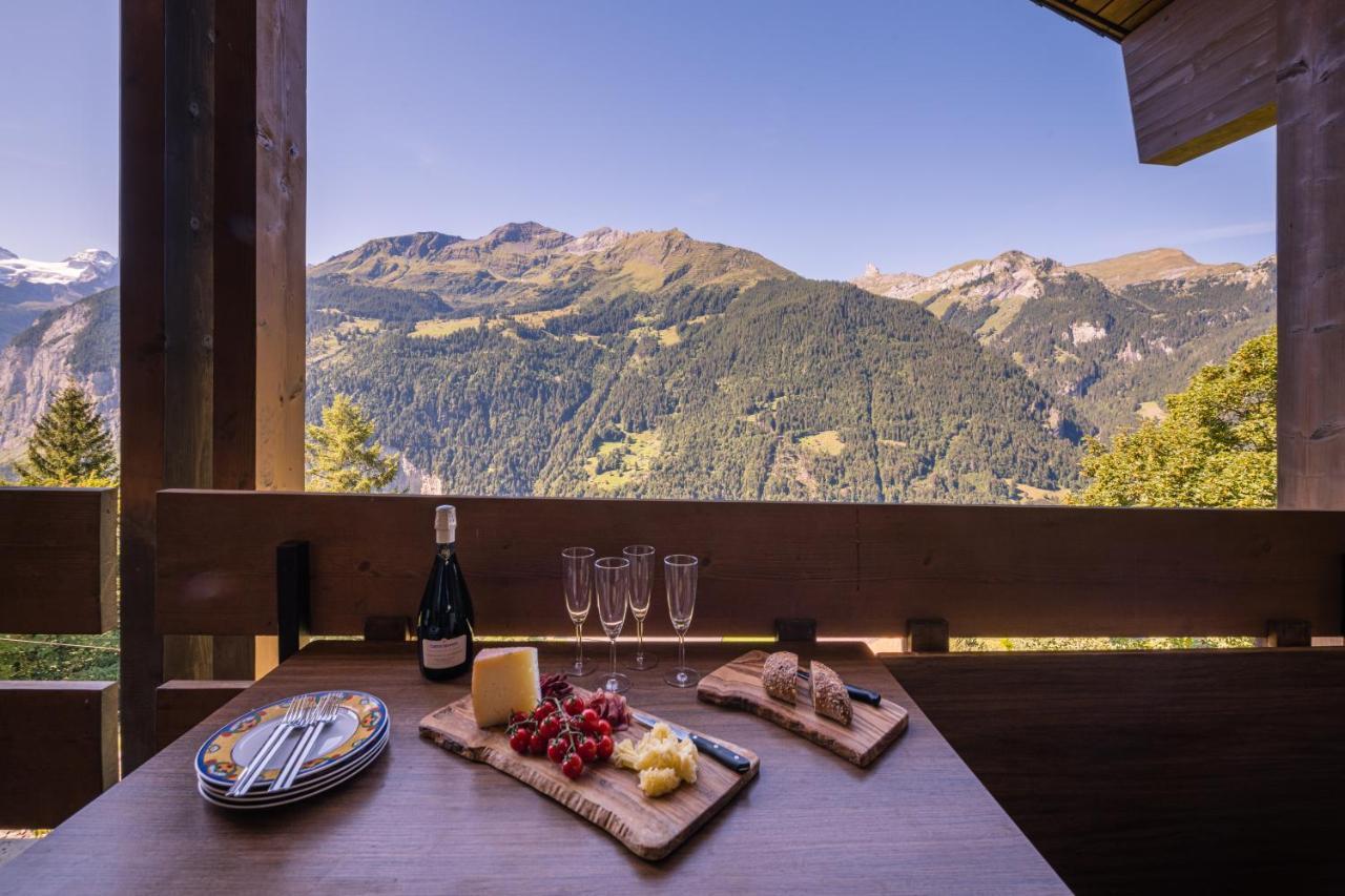Chalet Primula Penthouse Wengen Exteriör bild