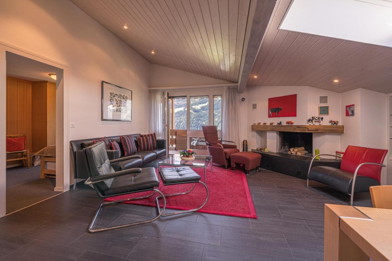 Chalet Primula Penthouse Wengen Exteriör bild