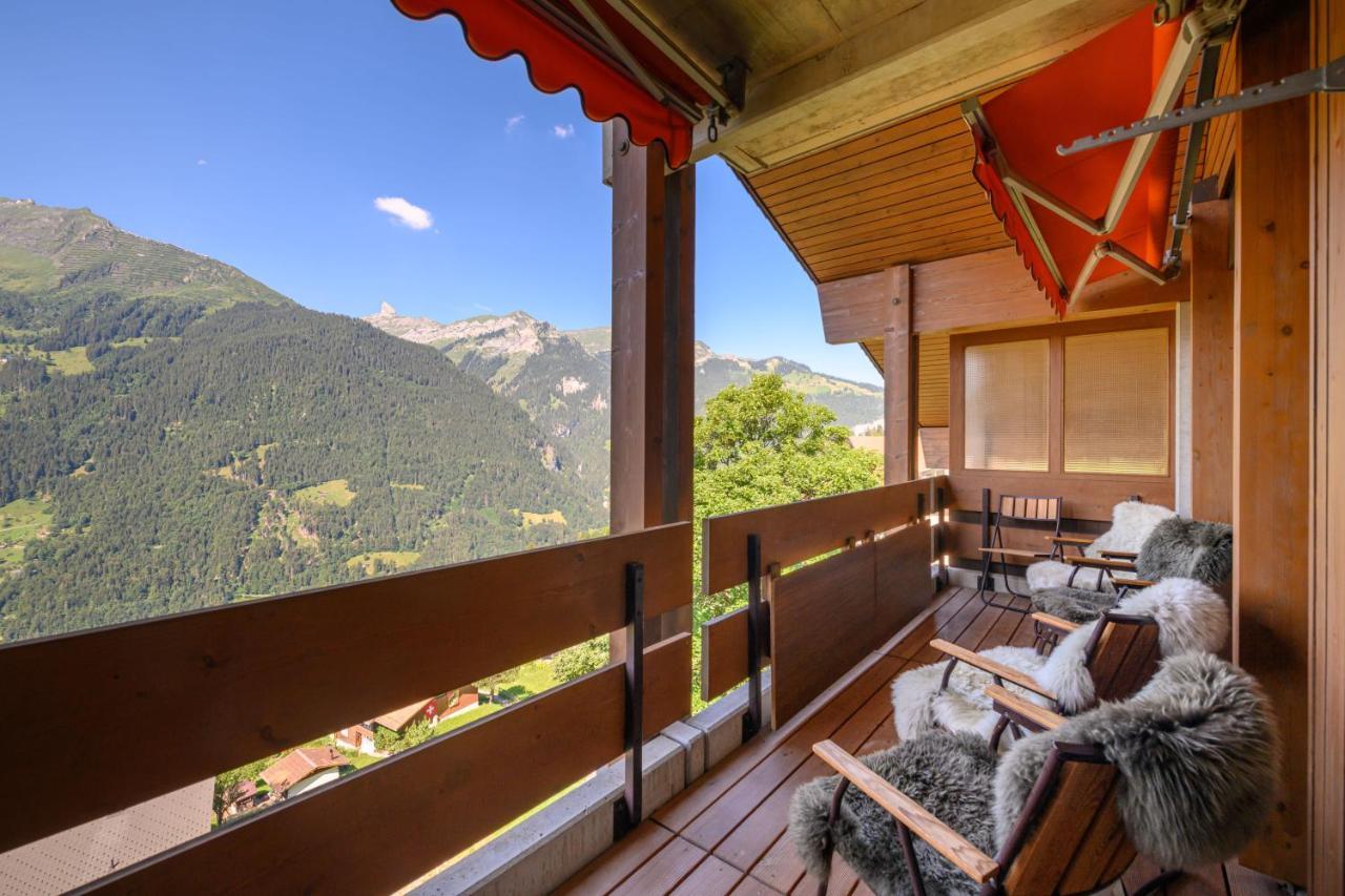 Chalet Primula Penthouse Wengen Exteriör bild