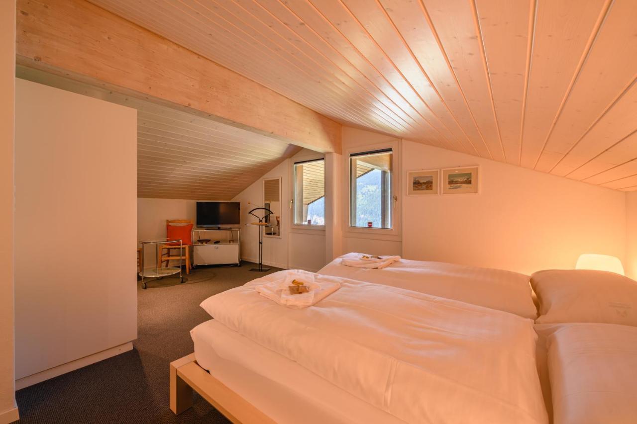 Chalet Primula Penthouse Wengen Exteriör bild