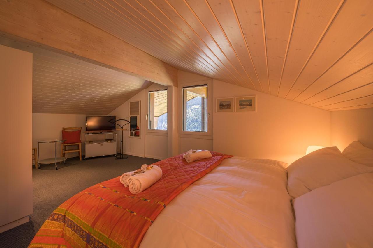 Chalet Primula Penthouse Wengen Exteriör bild