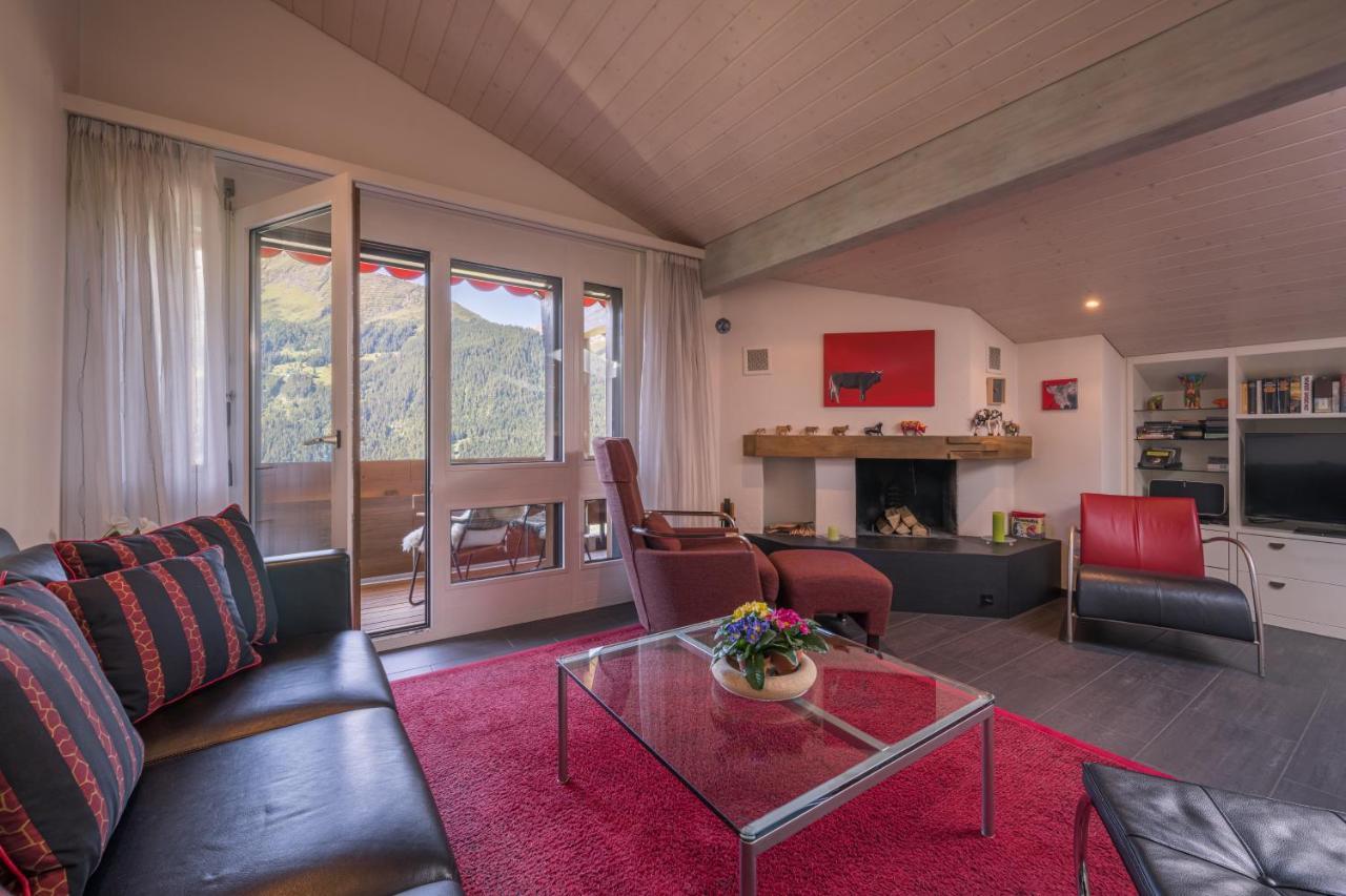 Chalet Primula Penthouse Wengen Exteriör bild