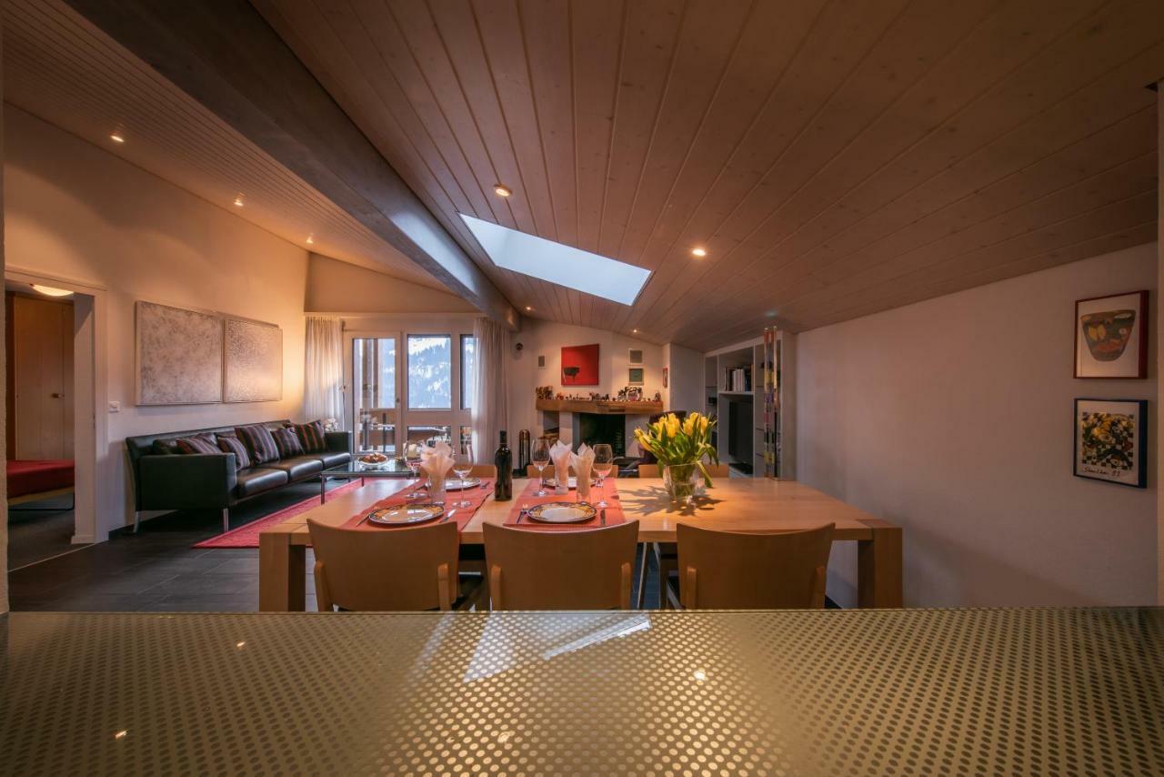 Chalet Primula Penthouse Wengen Exteriör bild